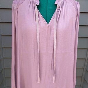 Simply Vera Wang Light Lavender Long Sleeve Blouse